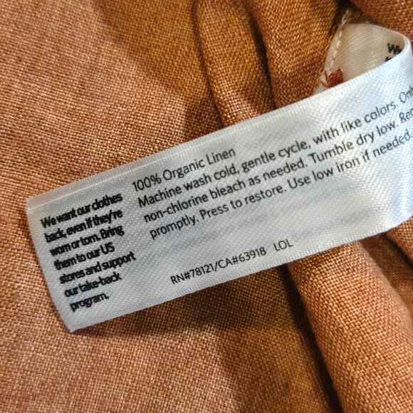 Eileen Fisher Tank Top Women's Size Large 100% Organic Linen Sleeveless EUC - Picture 4 of 7